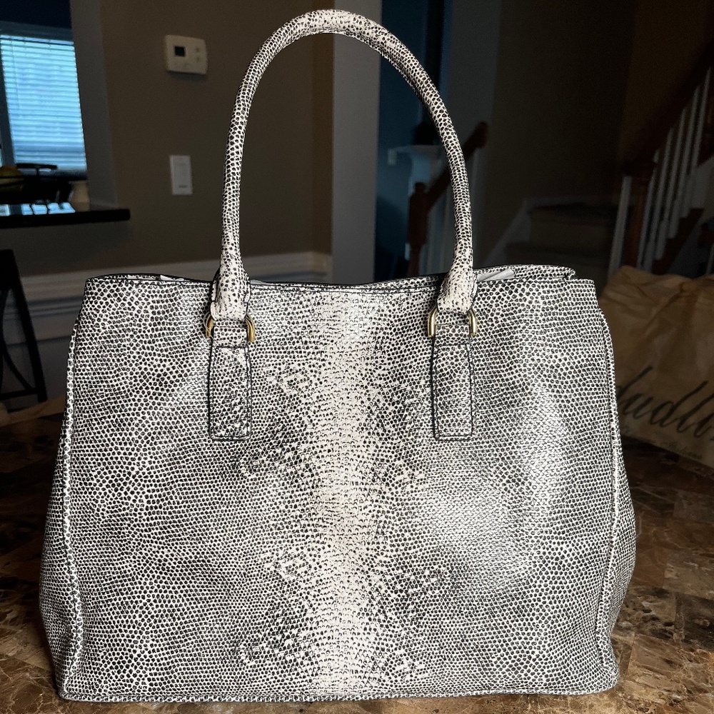 Talbots Snakeskin Tote